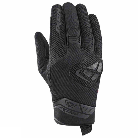 MOTO BĂRBAȚI - Mănuși moto Ixon MIG 2 Air Flow MS, bărbați, textil/piele, roadster, vară - negru; degete tactile