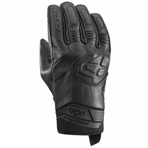 MOTO BĂRBAȚI - Mănuși moto Ixon MIG 2 Leather MS, bărbați, piele, roadster, vară - negru; degete tactile