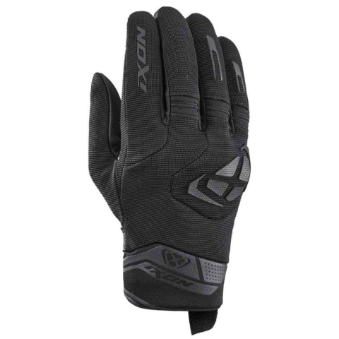 MOTO BĂRBAȚI - Mănuși moto Ixon MIG 2 MS, bărbați, textil/piele, roadster, vară - negru; degete tactile
