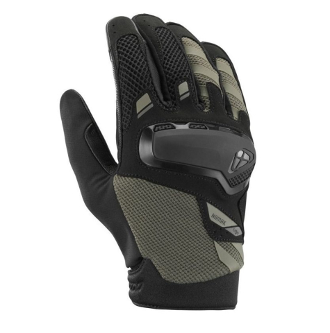 MÂNUȘI - Mănuși moto Ixon Namak MS, bărbați, naked/adventure, vară - khaki/negru; degete tactile