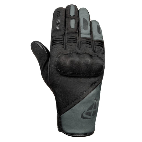 MOTO BĂRBAȚI - Mănuși moto Ixon Pro Oslo MS, bărbați, urban, iarnă - negru/khaki; degete tactile (100% impermeabile + protecție termica)