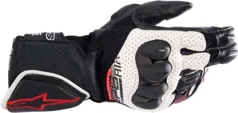 ECHIPAMENTE - Mănuși moto piele perforata Alpinestars SP-8 V3 AIR Negru-Alb