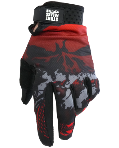 Echipament Moto - Manusi moto SFT Touch Skull Red Gloves