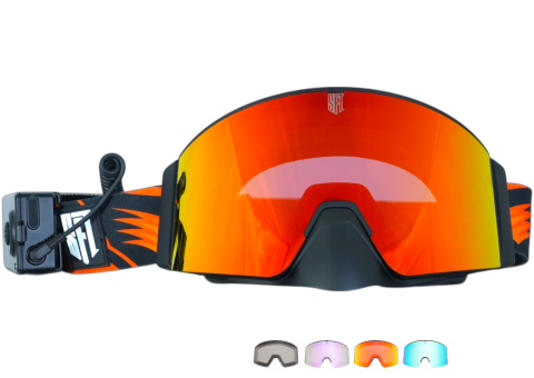 Ochelari - Ochelari MX SFT Heat Flare Orange Magnetic Goggles