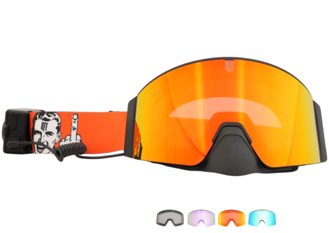 Ochelari - Ochelari MX SFT Heat Fuck It Red Magnetic Goggles