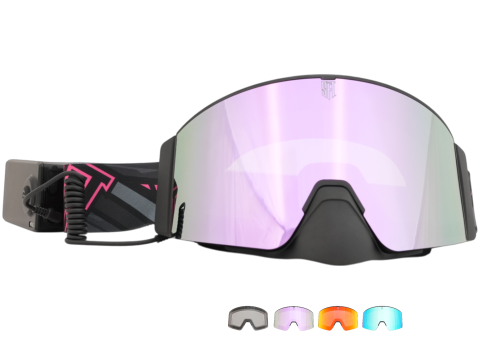 Ochelari - Ochelari MX SFT Heat Rave Pink Magnetic Goggles