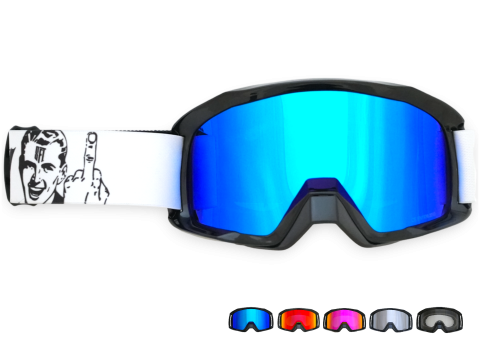 Ochelari Personalizabili - Ochelari MX SFT Mesh Fuck It White Goggles