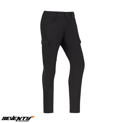 PANTALONI - Pantaloni moto bărbați Urban Seventy Degrees SD-PC24 Teide Cargo Negru