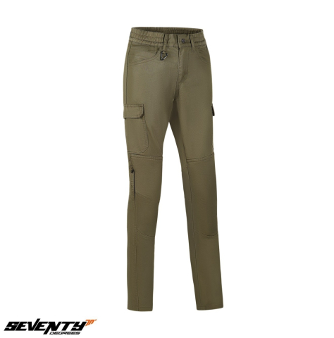 PANTALONI - Pantaloni moto femei Seventy Degrees SD-PC26 Teide Cargo verde forest