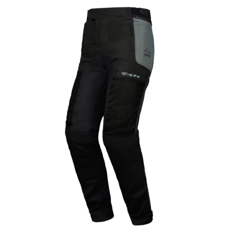 PANTALONI - Pantaloni moto Ixon M-Njord MS, bărbați, touring/adventure, vară - verde/negru/galben (pantaloni laminati; wateproof)
