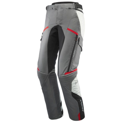 PANTALONI - Pantaloni moto Ixon Midgard MS, bărbați, touring/adventure, all-season - gri/negru/roșu