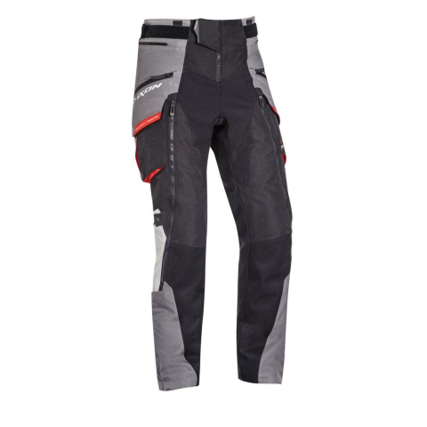 PANTALONI - Pantaloni moto Ixon Ragnar MS, bărbați, touring/adventure, all-season - negru/gri/roșu