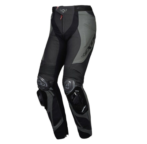 PANTALONI - Pantaloni moto Ixon Vortex 3 MS, bărbați, piele, racing, vară - negru