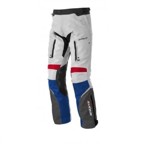 MOTO BĂRBAȚI - Pantaloni moto Touring unisex Seventy Degrees vară/iarnă SD-PT3 alb/roșu/albastru