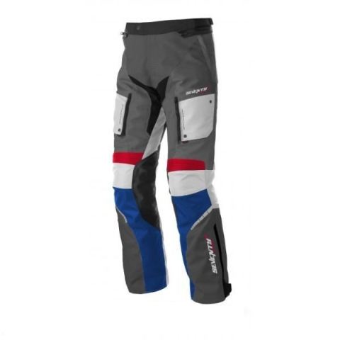 MOTO BĂRBAȚI - Pantaloni moto Touring unisex Seventy Degrees vară/iarnă SD-PT3 gri/roșu/albastru