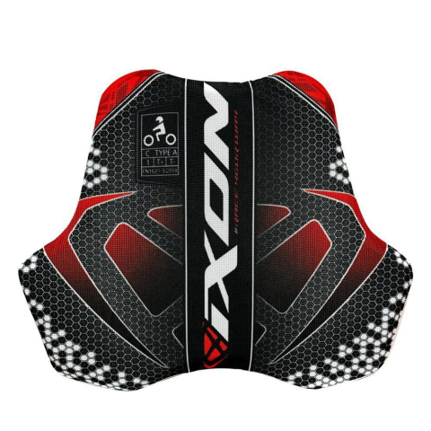PROTECȚII - Protecție piept moto Ixon IX-Race Chest combinezon moto, racing - negru/alb/roșu