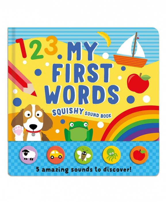 Carte cu sunete. 1 2 3 My First Words. Squishy [1]