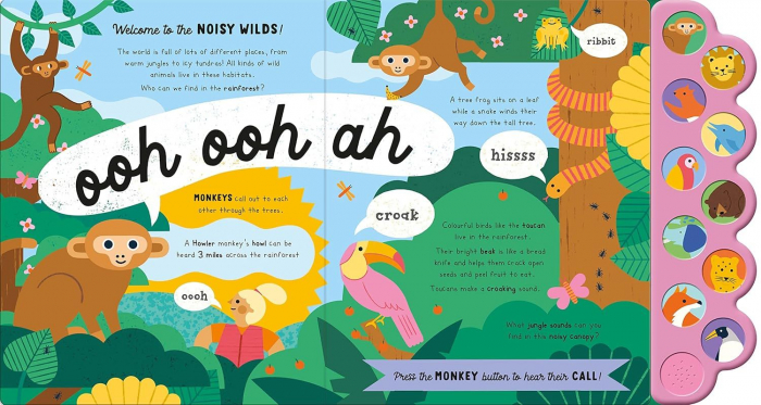 Carte cu sunete. Let's Explore. Noisy Wilds [3]