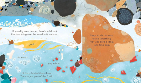 Carte cu ilustratii. Usborne peep inside. Under the Ground [1]