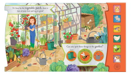 Carte cu sunete. The Noisy Garden. Lets Explore [2]