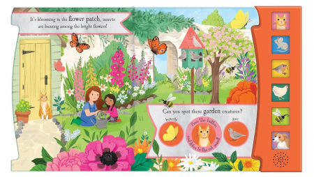 Carte cu sunete. The Noisy Garden. Lets Explore [3]