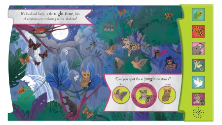 Carte cu sunete. The Noisy Jungle, Let's Explore [1]