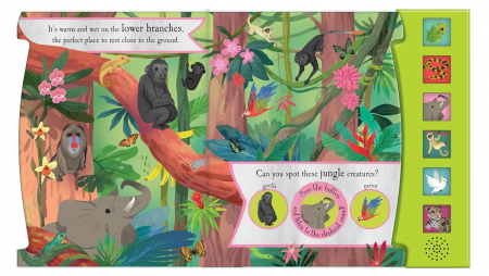 Carte cu sunete. The Noisy Jungle, Let's Explore [2]