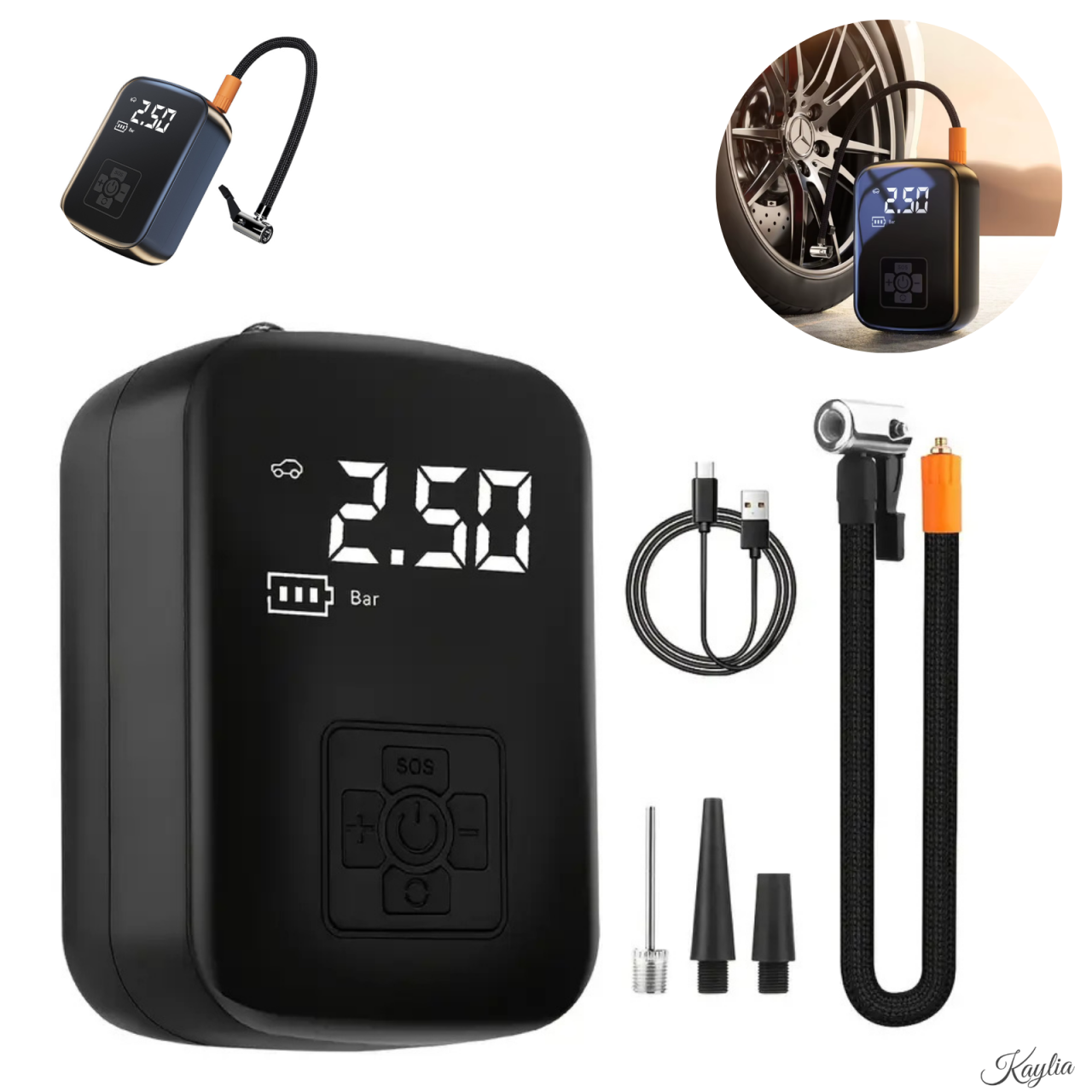 compresor-auto-portabil-kaylia-pompa-aer-masina-baterie-3600mah-4-accesorii-umflare-roti-minge-bicicleta-usor-de-utilizat-incarcare-usb-ecran-digital-oprire-automata-negru [1]