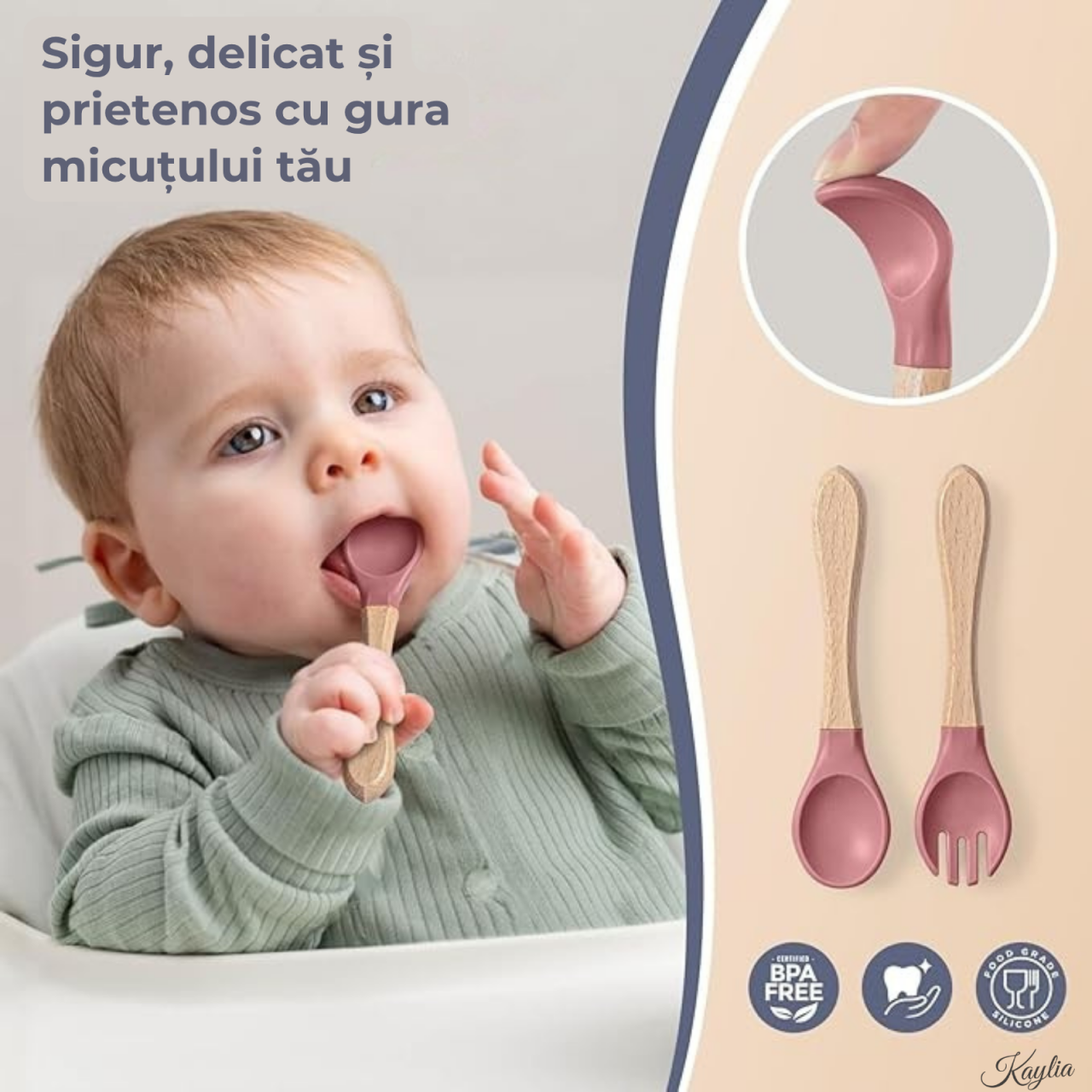 set-hranire-bebelusi-din-silicon-6-piese-kaylia-farfurie-compartimentata-si-bol-cu-ventuze-lingurita-si-furculita-cana-baveta-ideal-pentru-diversificare-roz-albastru [7]