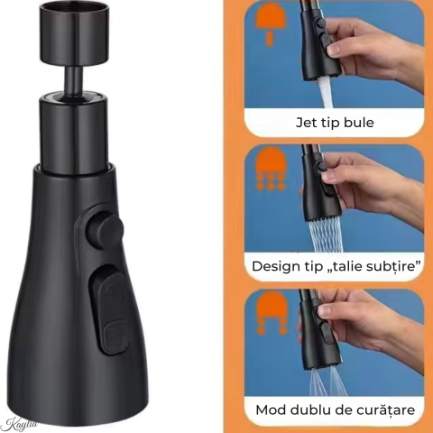 adaptor-universal-pentru-robinet-bucatarie-kaylia-3-moduri-de-pulverizare-a-fluxului-de-apa-rasucirea-si-rotirea-la-360-de-grade-usor-de-instalat-abs-negru [7]