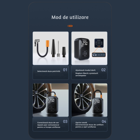 compresor-auto-portabil-kaylia-pompa-aer-masina-baterie-3600mah-4-accesorii-umflare-roti-minge-bicicleta-usor-de-utilizat-incarcare-usb-ecran-digital-oprire-automata-negru [10]