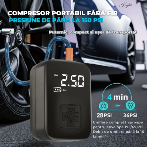 compresor-auto-portabil-kaylia-pompa-aer-masina-baterie-3600mah-4-accesorii-umflare-roti-minge-bicicleta-usor-de-utilizat-incarcare-usb-ecran-digital-oprire-automata-negru [3]