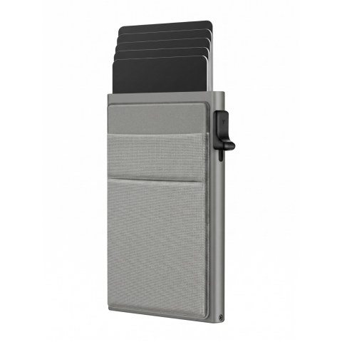 Portofele - Portofel Smart Kaylia din aluminiu cu protecție RFID și acces rapid pop-up