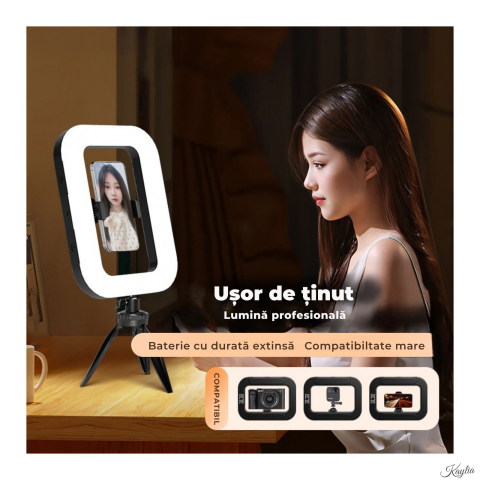 ring-light-led-kaylia-portabil-reglabil-trepied-brat-pentru-smartphone-camera-iluminare-video-vlogging-20w [7]