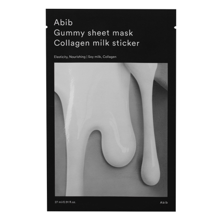 Masca de fata - Masca de fata hidratanta si fermitate Gummy Sheet Mask Collagen Milk Sticker 27 ml