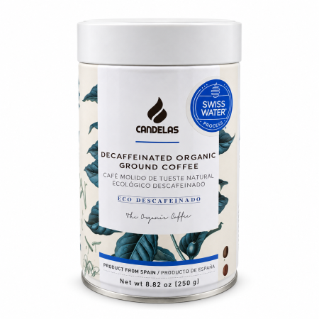 Cafea și ceaiuri - Cafea măcinată ecologică decofeinizată Candelas Swiss Water 250 g