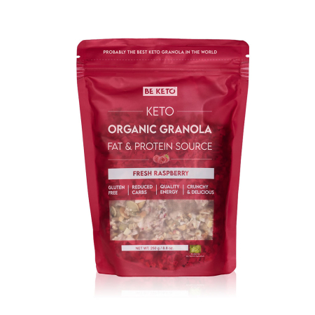 Snackuri si Alimente Keto - Keto Bio Granola - Zmeura 250g