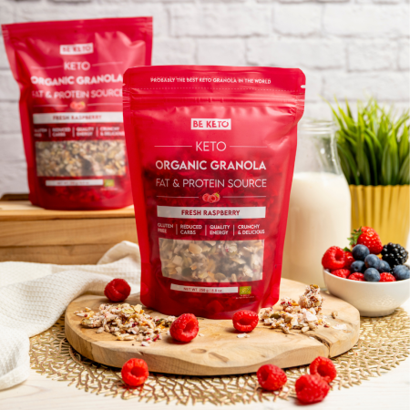 Keto Bio Granola - Zmeura 250g [1]