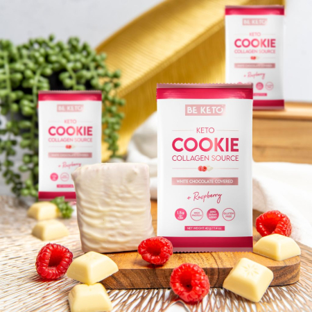 Keto Biscuit - Ciocolata Alba & Raspberry [1]