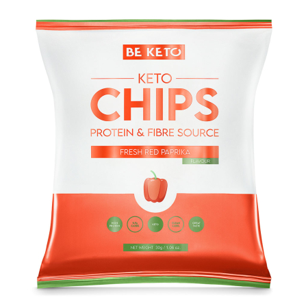 Snackuri si Alimente Keto - Keto Chips - Ardei Rosu 30g