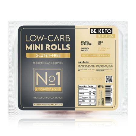 Panificatie Keto - Keto Mini Rulouri Gluten-Free 100g