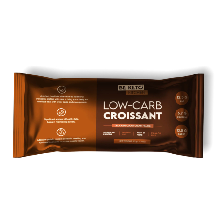 Panificatie Keto - Low-Carb Croissant Umplutura de Ciocolata 50g