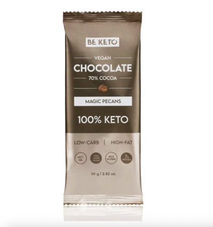 Ciocolata, Creme si Dulceturi - Vegan Keto Chocolate + MCT Ulei - Nuci Pecan