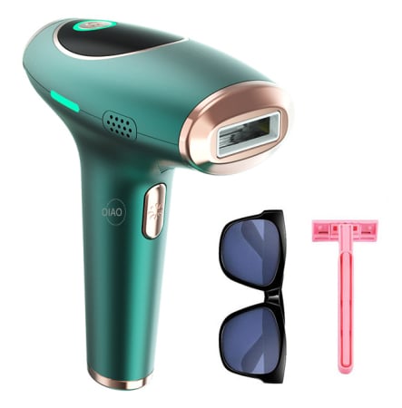 EPILATOARE - Epilator IPL OIAO E69-HR009, Pentru Epilare Definitiva Fara Durere, Tehnologie IPL, 5 Trepte De Intensitate, Senzor Piele SmartSkin, Mod Automat, Cu Afisaj, 990.000 de Pulsati