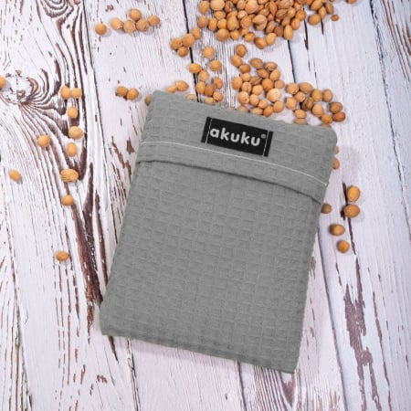 ACCESORII BEBELUSI - Pernuta anticolici cu samburi de cires, Gri