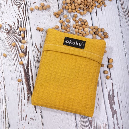 ACCESORII BEBELUSI - Pernuta anticolici cu samburi de cires, Galben