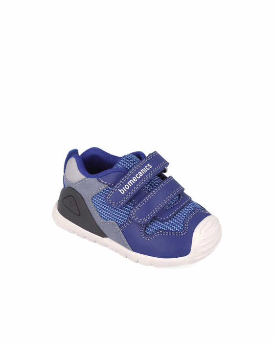 Sneakers baieti, din piele naturala, albastru, Biomecanics 252120-A836 [1]