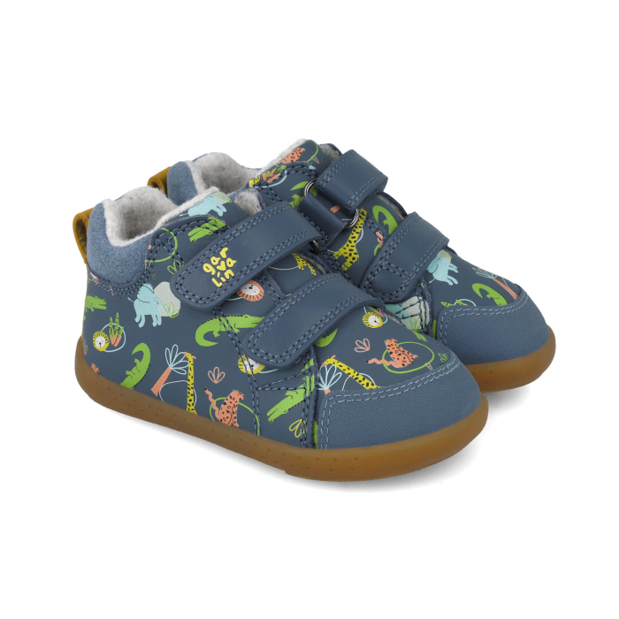 Ghete baieti barefoot impermeabile, imblanite Garvalin 251312-A556FB [3]