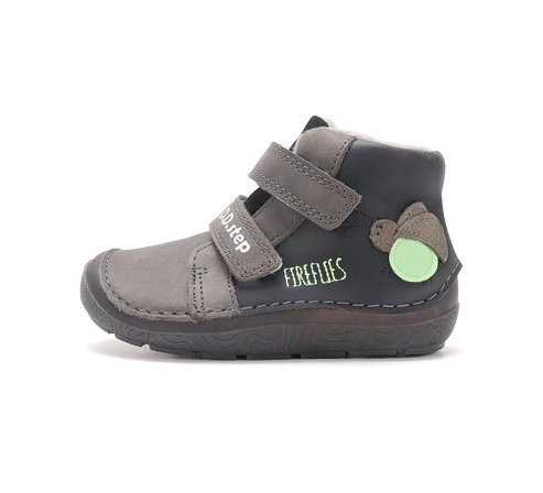 Ghete barefoot imblanite baieti gri luminos A116-62455A DD Step [3]
