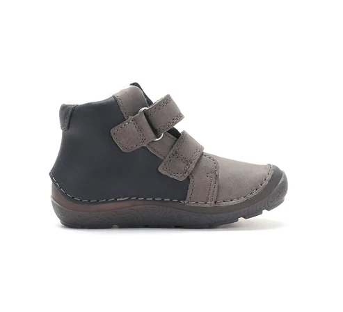 Ghete barefoot imblanite baieti gri luminos A116-62455A DD Step [5]